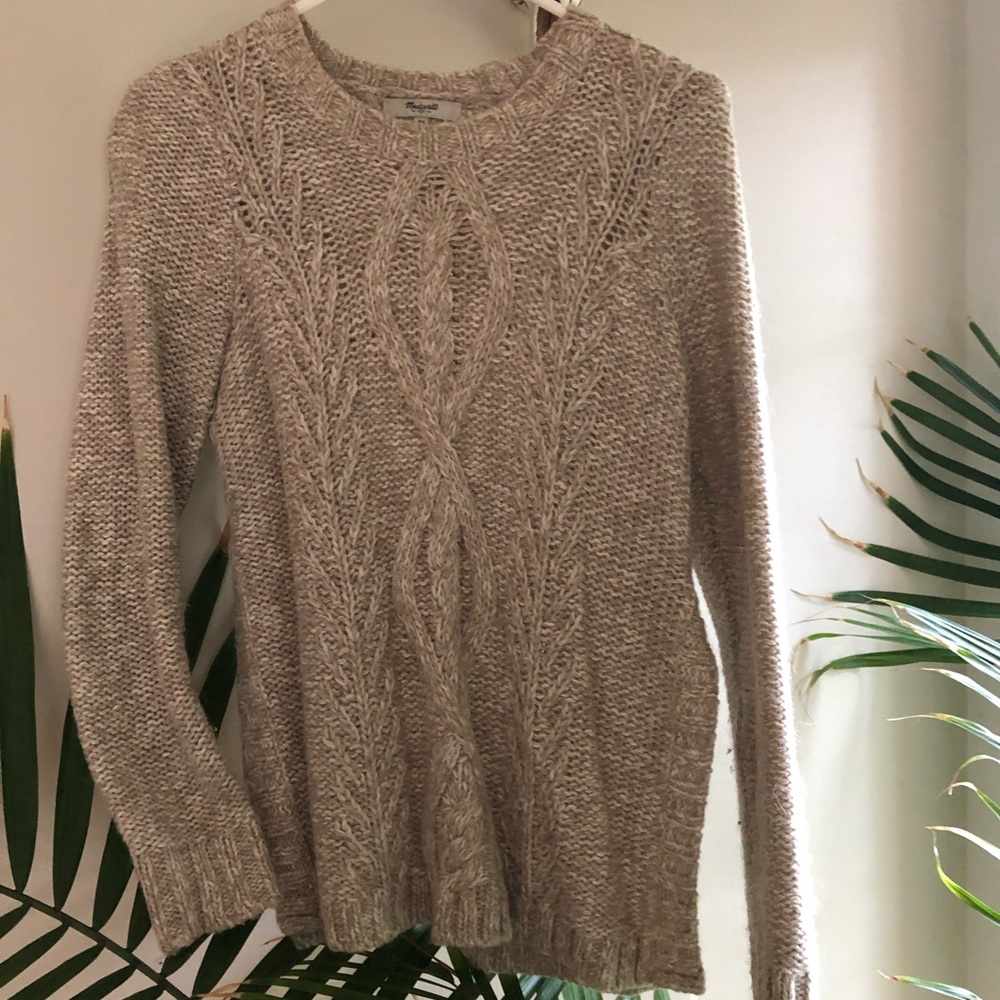 Cable knit sweater